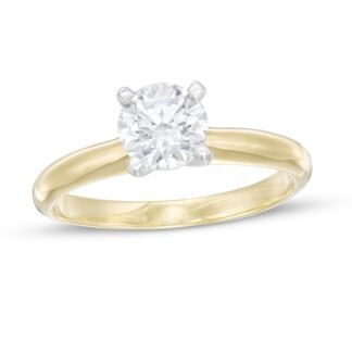 1 CT. T.W. Certified Diamond Solitaire Engagement Ring in 14K Gold (I/I2)